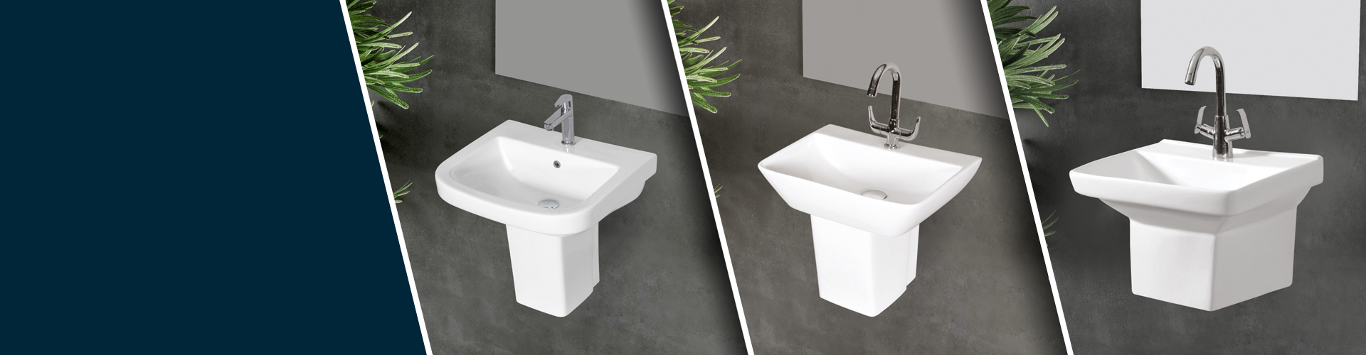 Wash Basin Half Pedestal